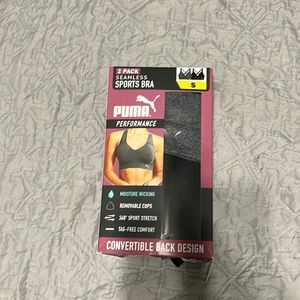 Puma sport bra set size small